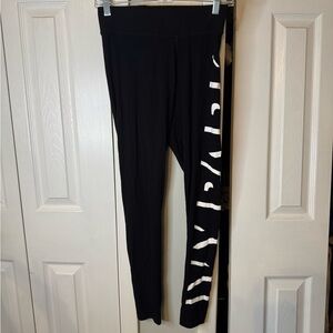IVY PARK Black Leggings with White Logo